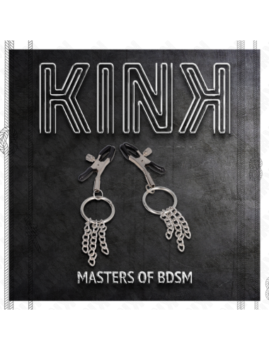 KINK - PINCE A METON O RING ET PETITE CHAINE ARGENT 6 CM