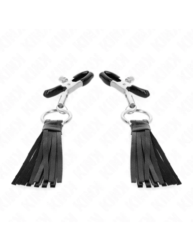 KINK - PINCES À TÉLÉMONS À PAMPONS EN CUIRETTE 6 CM
