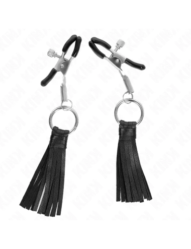 KINK - PINCES À TÉLÉMONS À PAMPONS EN CUIRETTE 6 CM