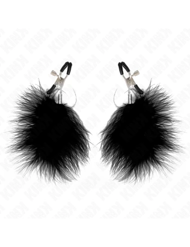 KINK - PINCE À METON PLUME NOIR 7 CM