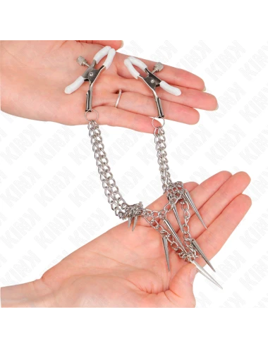 KINK - PINCES À METELIER AVEC CHAÎNES À POINTES 30 CM