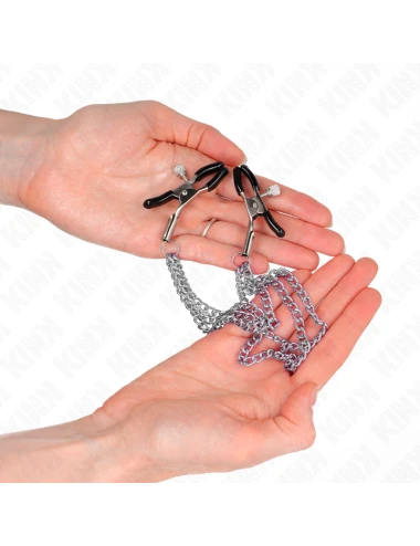 KINK - PINCES À METELIER AVEC 3 CHAÎNES ARGENT 20/23/28 CM