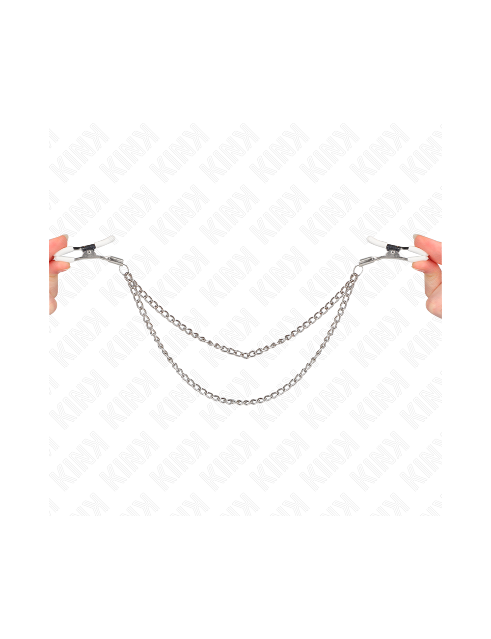KINK - PINCES À METELIER AVEC 2 CHAÎNES FINES ARGENT 20/23 CM