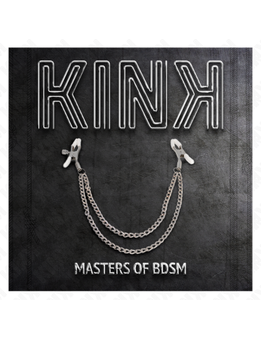 KINK - PINCES À METELIER AVEC 2 CHAÎNES FINES ARGENT 20/23 CM