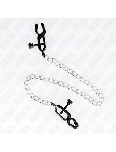 KINK - PINCES À TAMELON CHAÎNE PLATE ARGENT 30 CM
