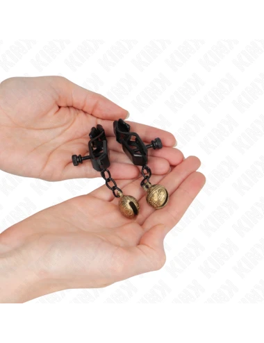 KINK - PINCES À METELONS STYLE CLOCHE NOIR 7 CM