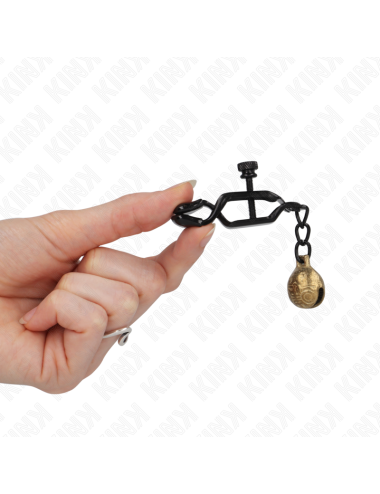 KINK - PINCES À METELONS STYLE CLOCHE NOIR 7 CM