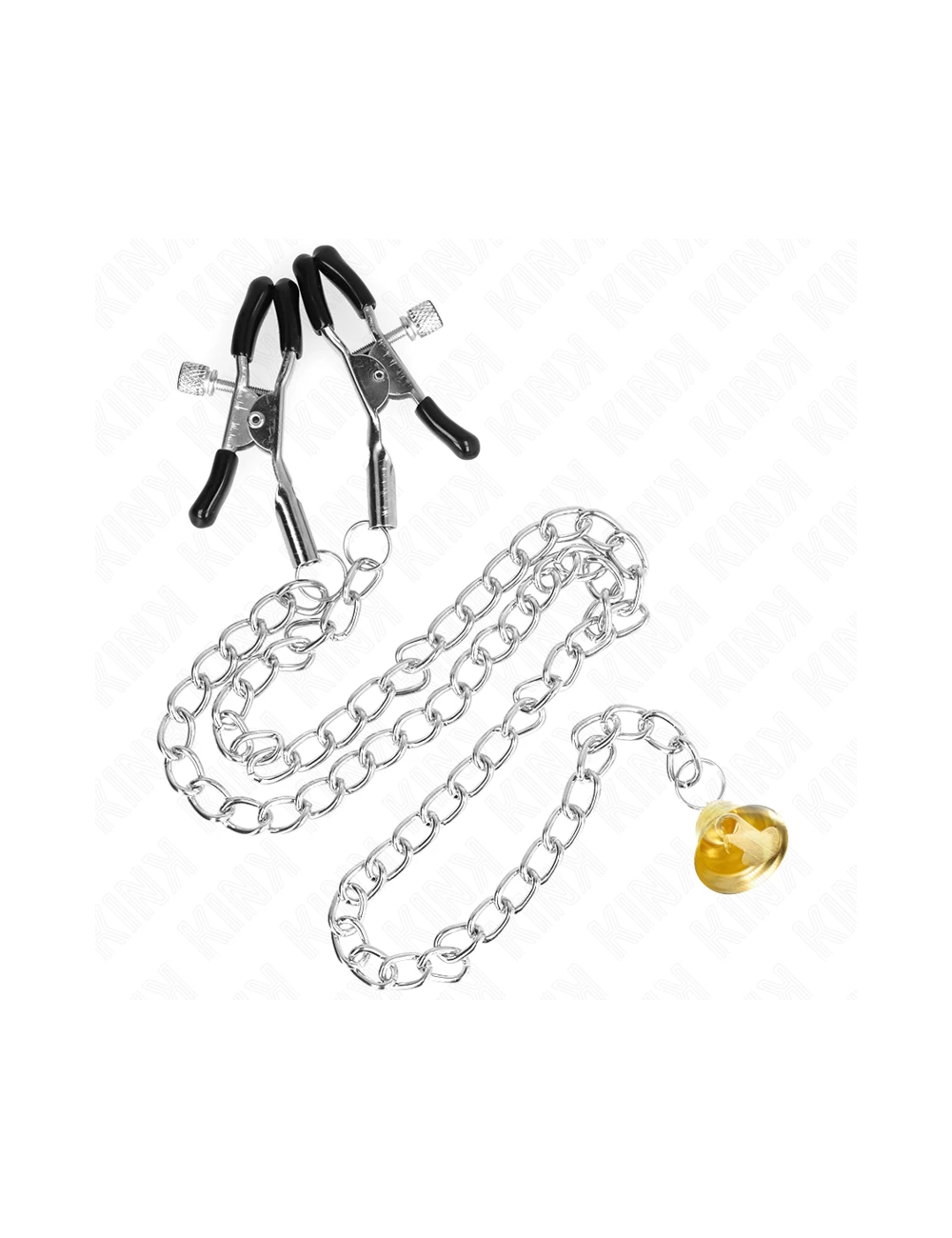 KINK - PINCES À TÉLÉTON CHAÎNE AVEC PENDENTIF CORNE 30 CM