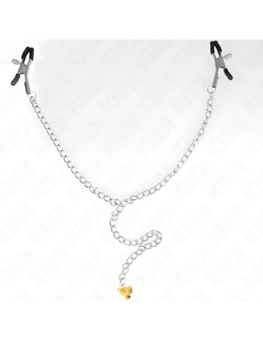 KINK - PINCES À TÉLÉTON CHAÎNE AVEC PENDENTIF CORNE 30 CM