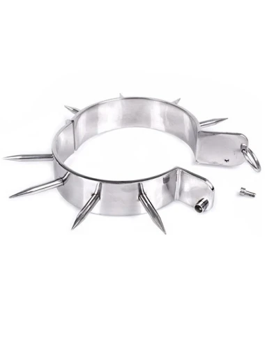 METAL HARD - COLLIER DESCLAVE BDSM AVEC POINTES