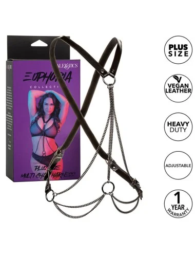 CALEXOTICS - EUPHORIA HARNAIS MULTICHAÎNE PREMIUM GRANDE TAILLE