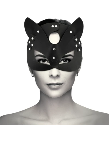 COQUETTE CHIC DESIRE - MASQUE EN CUIR VEGAN AVEC OREILLES DE CHAT