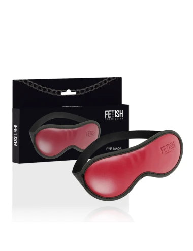 FETISH SUBMISSIVE DARK ROOM - MASQUE EN CUIR VÉGAN AVEC DOUBLURE EN NÉOPRÈNE