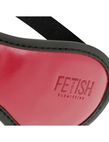 FETISH SUBMISSIVE DARK ROOM - MASQUE EN CUIR VÉGAN AVEC DOUBLURE EN NÉOPRÈNE