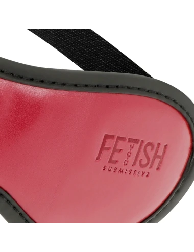 FETISH SUBMISSIVE DARK ROOM - MASQUE EN CUIR VÉGAN AVEC DOUBLURE EN NÉOPRÈNE