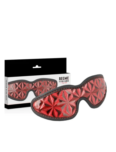 BEGME - MASQUE AVEUGLE PREMIUM ÉDITION ROUGE AVEC DOUBLURE EN NÉOPRÈNE