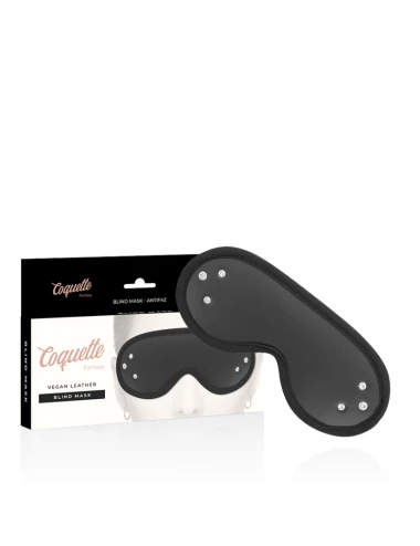 COQUETTE CHIC DESIRE - MASQUE FANTASY EN CUIR VÉGAN AVEC DOUBLURE EN NÉOPRÈNE