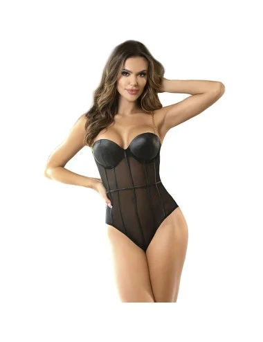 SUBBLIME - BODY NOIR  BRETELLES CHAÎNE S/M