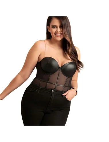 SUBBLIME - BODY NOIR  BRETELLES CHAÎNE L/XL