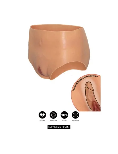 HIDDEN DESIRE - ALTER EGO VAGIN OUVERT SLIP TAILLE HAUTE CHAIR