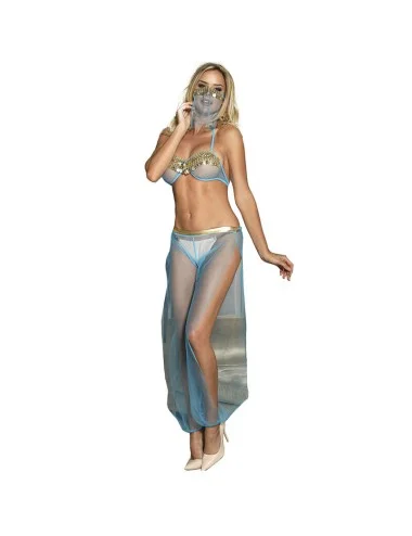 SUBBLIME - ENSEMBLE LINGERIE BLEU STYLE INDIEN L/XL
