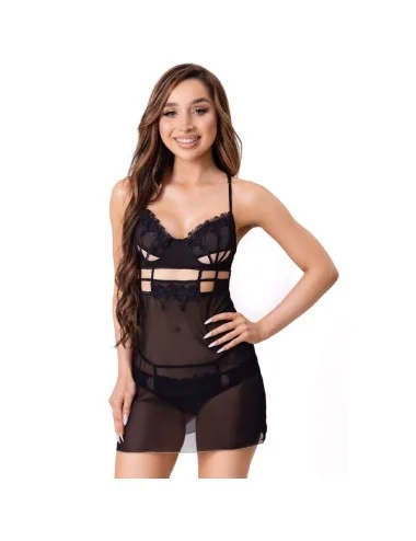 LIVCO CORSETTI FASHION - MAIA 20247 BABYDOLL + STRING NOIR L/XL