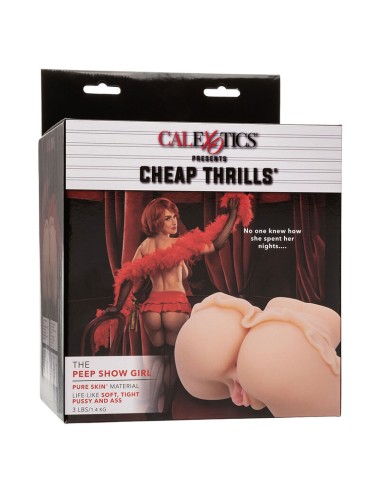 CALEXOTICS - THE PEEP SHOW GIRL DOUBLE MASTURBATEUR RÉALISTE CHAIR