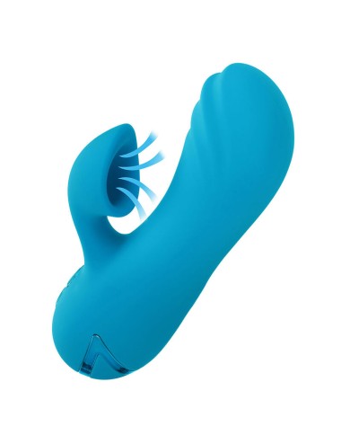 CALEXOTICS - SUNSET BEACH SEDUCER VIBRATEUR & STIMULATEUR 10 FONCTIONS BLEU