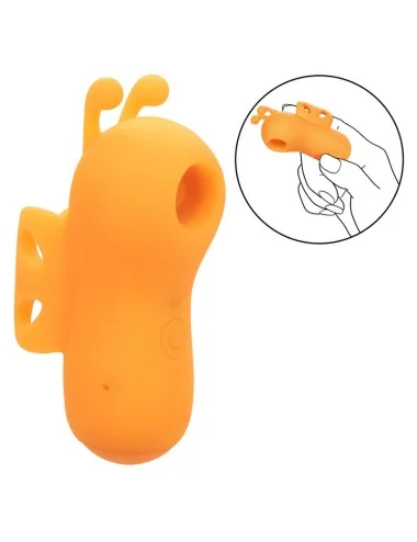 CALEXOTICS - NEON VIBES BUZZING VIBE LE STIMULATEUR DE DOIGTS 10 VIBRATIONS ORANGE