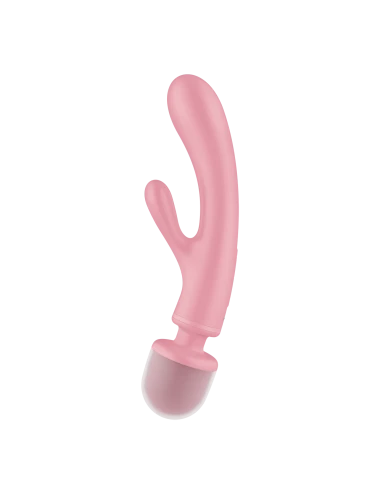 Triple lover Rabbit et Wand Satisfyer - Rose