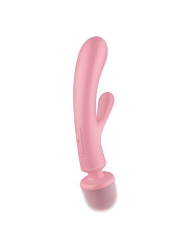 Triple lover Rabbit et Wand Satisfyer - Rose