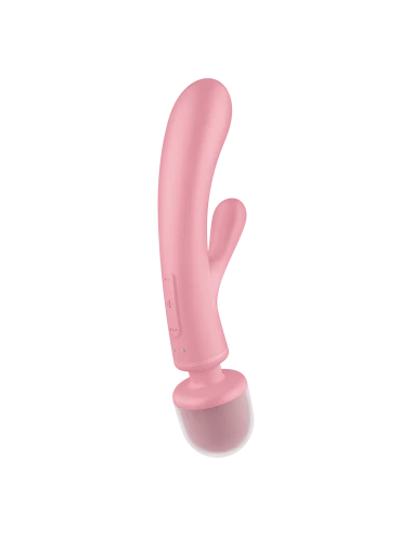Triple lover Rabbit et Wand Satisfyer - Rose