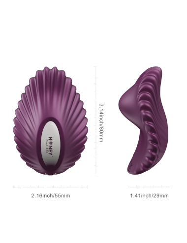 Pearl Violet - Vibromasseur magnétique contrôlé par application