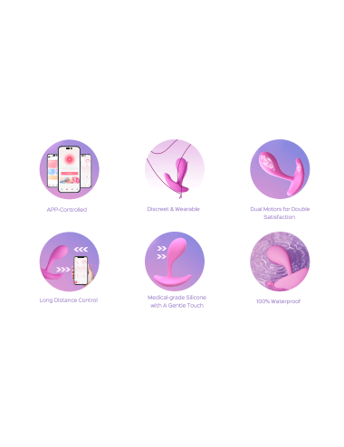 Loli Bleu - vibromasseur avec application pour le point G et le clitoris
