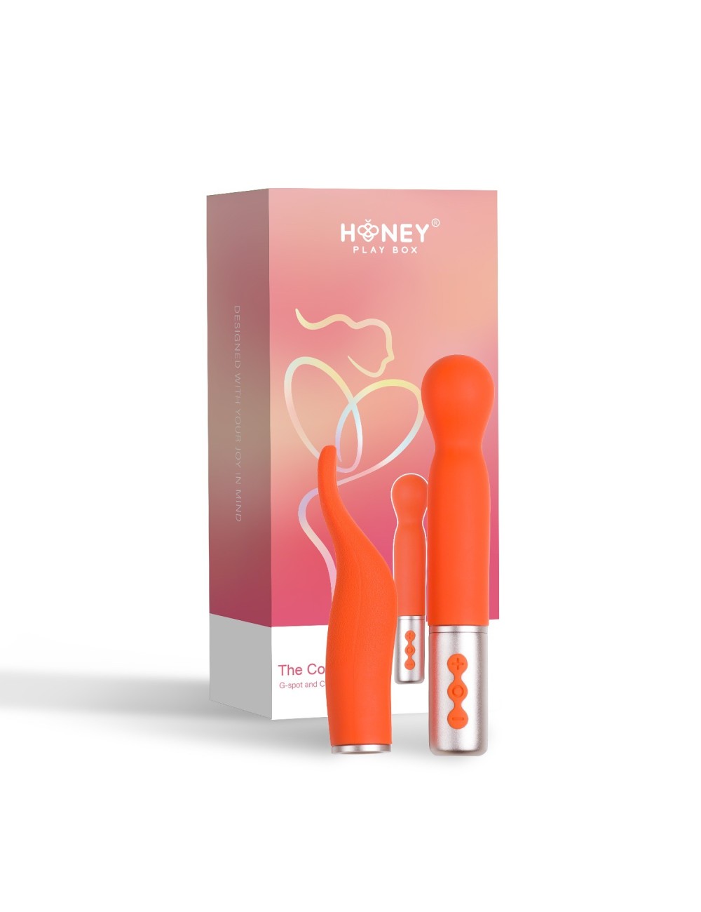 Partschinite - The naughty collection - Vibromasseur à tête interchangeable Orange Partschinite - The naughty collection - Vibromasseur à tête interchangeable Orange