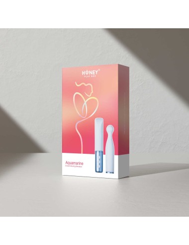 Aquamarine - The naughty collection - Vibromasseur à tête interchangeable Bleu