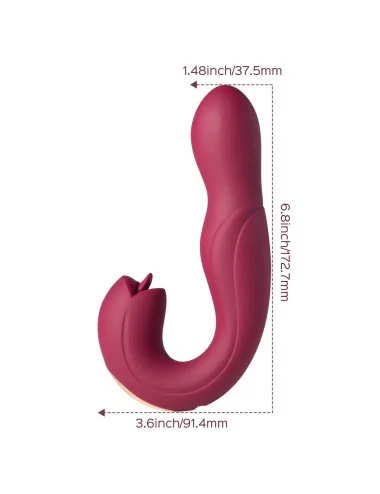 Joi Pro 2 Violet - Vibrateur - lécheur de clitoris rotatif à tête télécommandée pour le point G