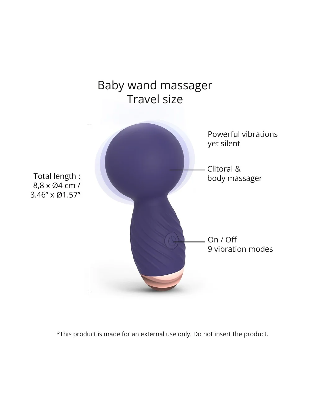 Itsy Bitsy vibromasseur - Midnight Indigo Itsy Bitsy vibromasseur - Midnight Indigo
