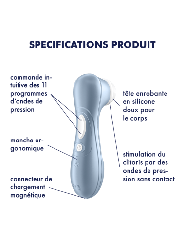 Stimulateur Satisfyer Pro 2 - Bleu