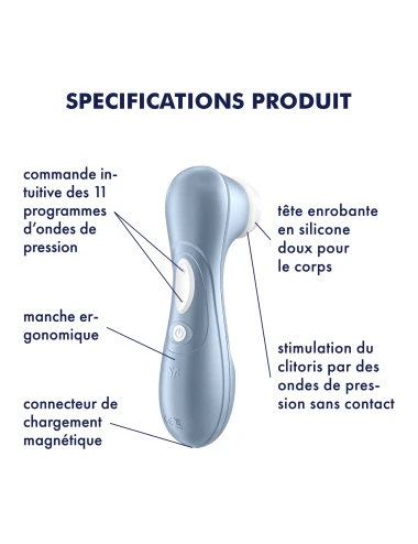 Stimulateur Satisfyer Pro 2 - Bleu