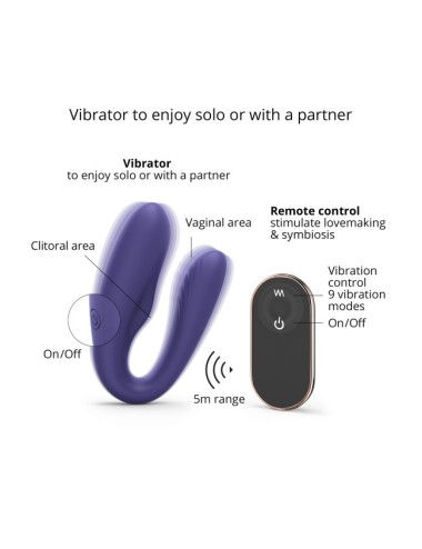 MATCH UP - Midnight Indigo - Jouet pour couple télécommandé
