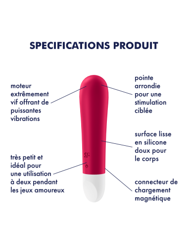 Vibromasseur  Satisfyer Ultra Power Bullet 1 - Rouge