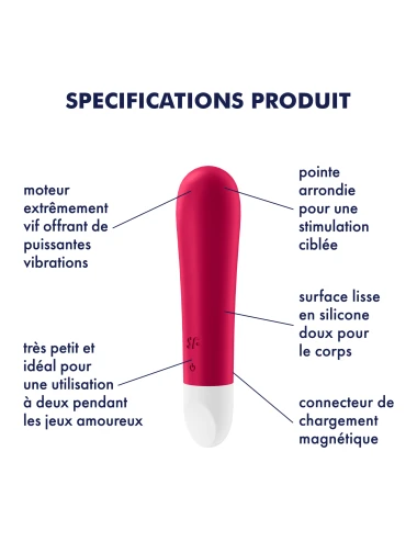 Vibromasseur  Satisfyer Ultra Power Bullet 1 - Rouge