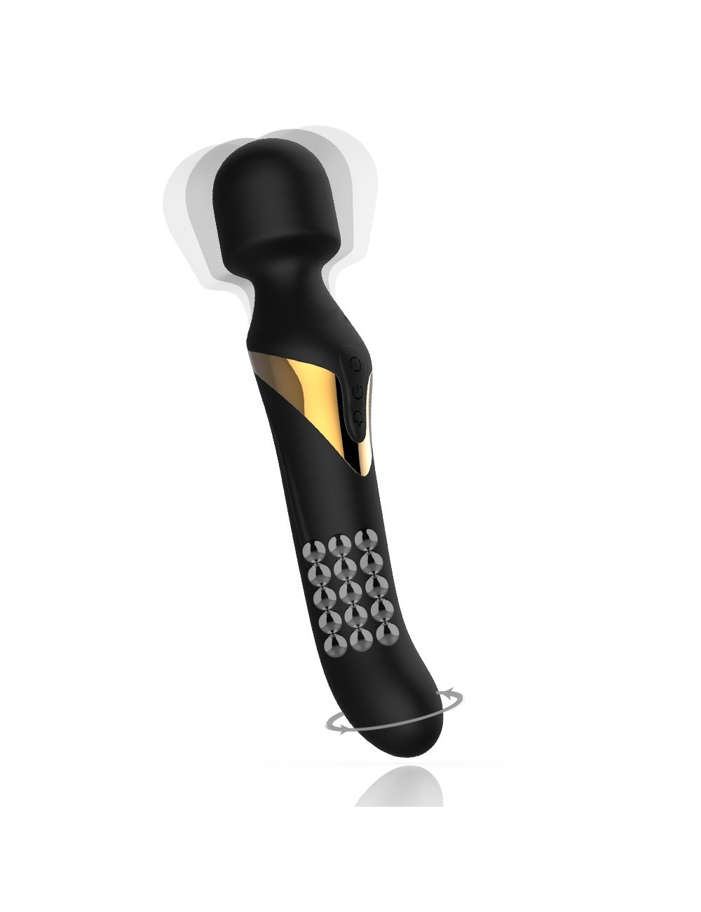 Stimulateur vibromasseur Dual Orgasms - Noir et Or Stimulateur vibromasseur Dual Orgasms - Noir et Or