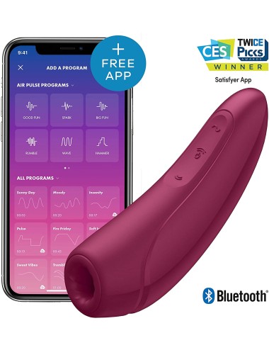 Stimulateur connecté Satisfyer Curvy 1 - Bordeaux