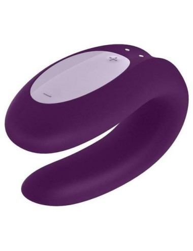 Stimulateur connecté pour couple Satisfyer Double Joy - Violet