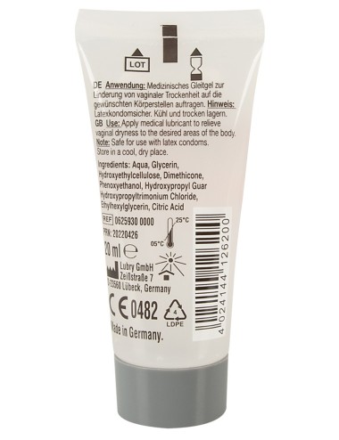 Gel lubrifiant PERFORMANCE à base d'eau et de silicone, végétalien 20ml - R625930