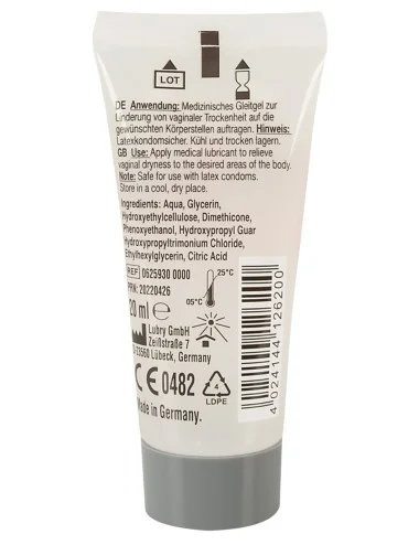 Gel lubrifiant PERFORMANCE à base d'eau et de silicone, végétalien 20ml - R625930