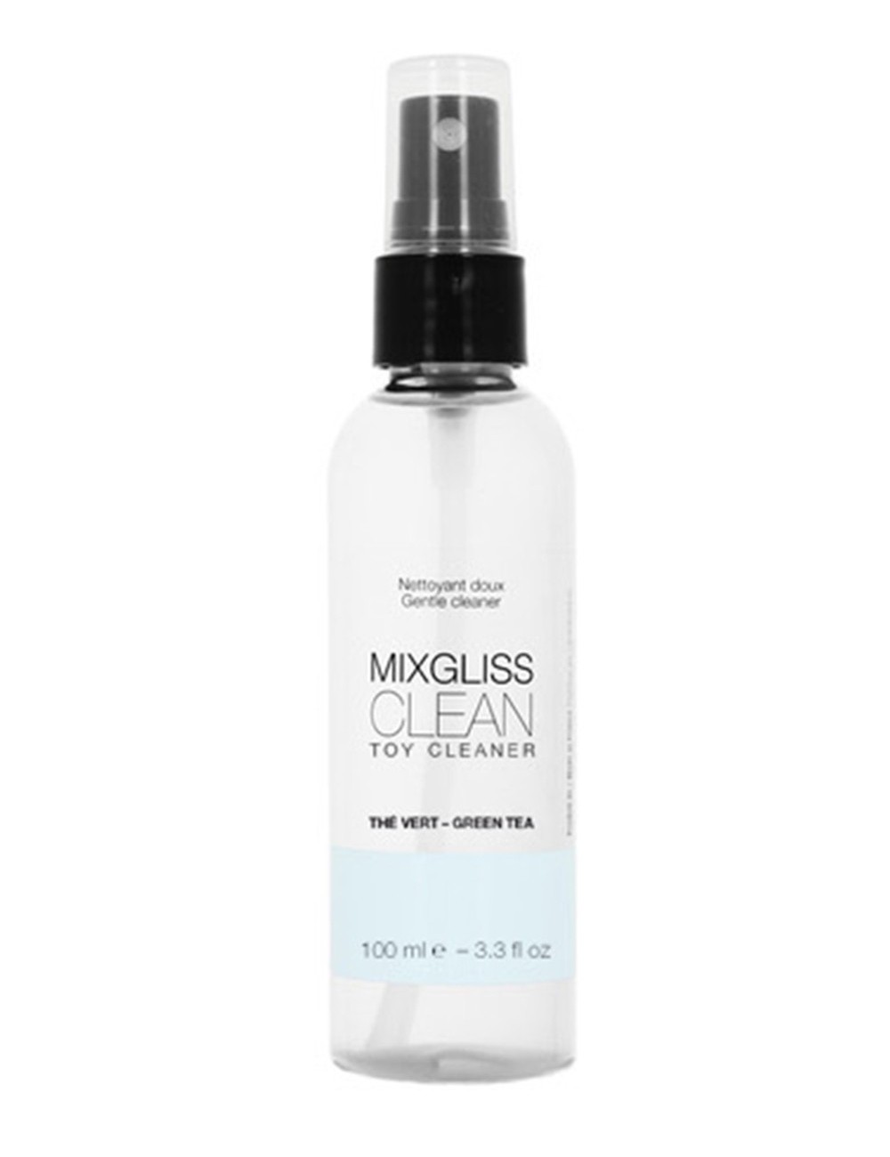 Nettoyant sextoys Mixgliss Thé vert à base d'eau 100 ML - MG2191 Nettoyant sextoys Mixgliss Thé vert à base d'eau 100 ML - MG2191