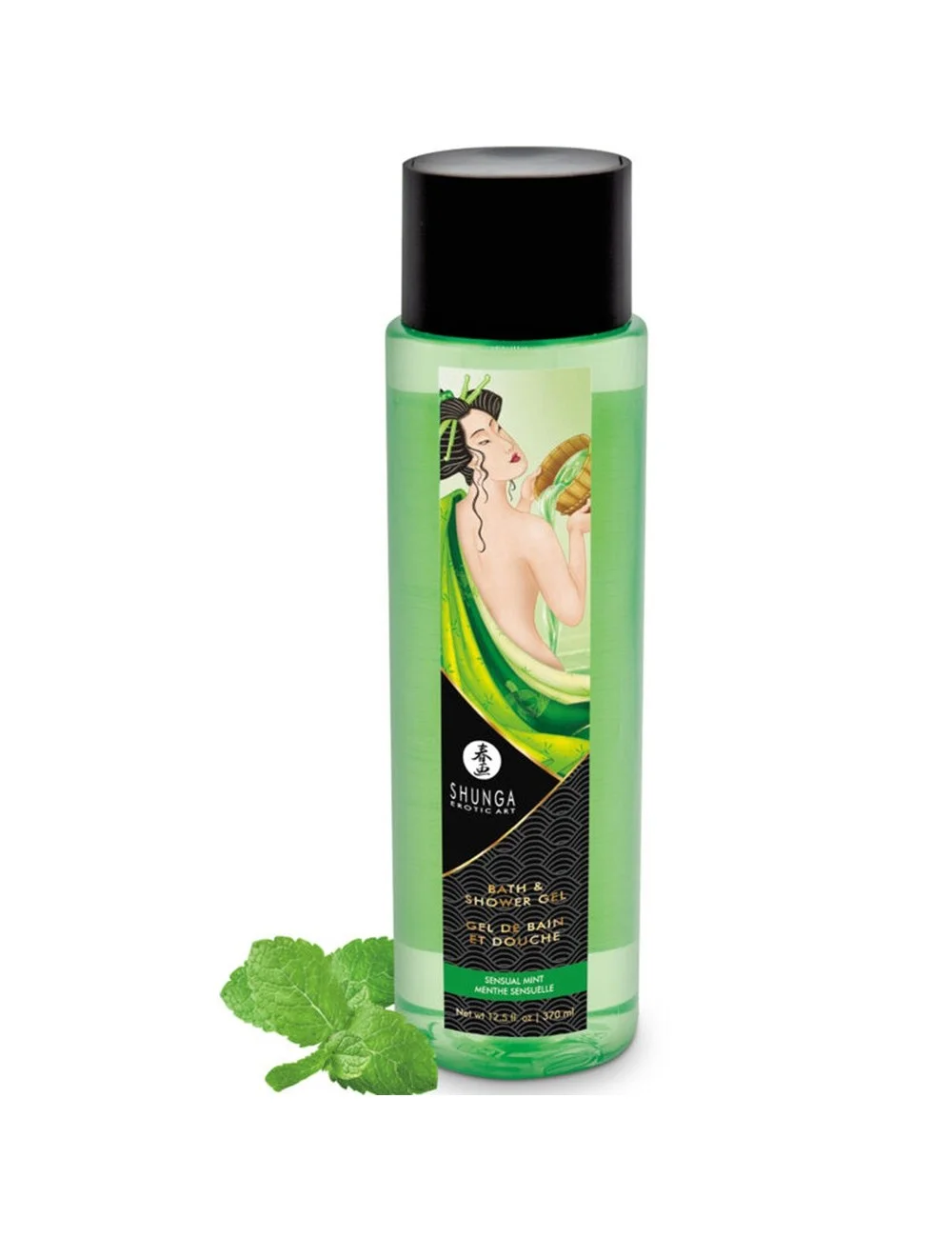 Gel de bain et douche menthe sensuelle Shunga 370 ml - CC5269 Gel de bain et douche menthe sensuelle Shunga 370 ml - CC5269